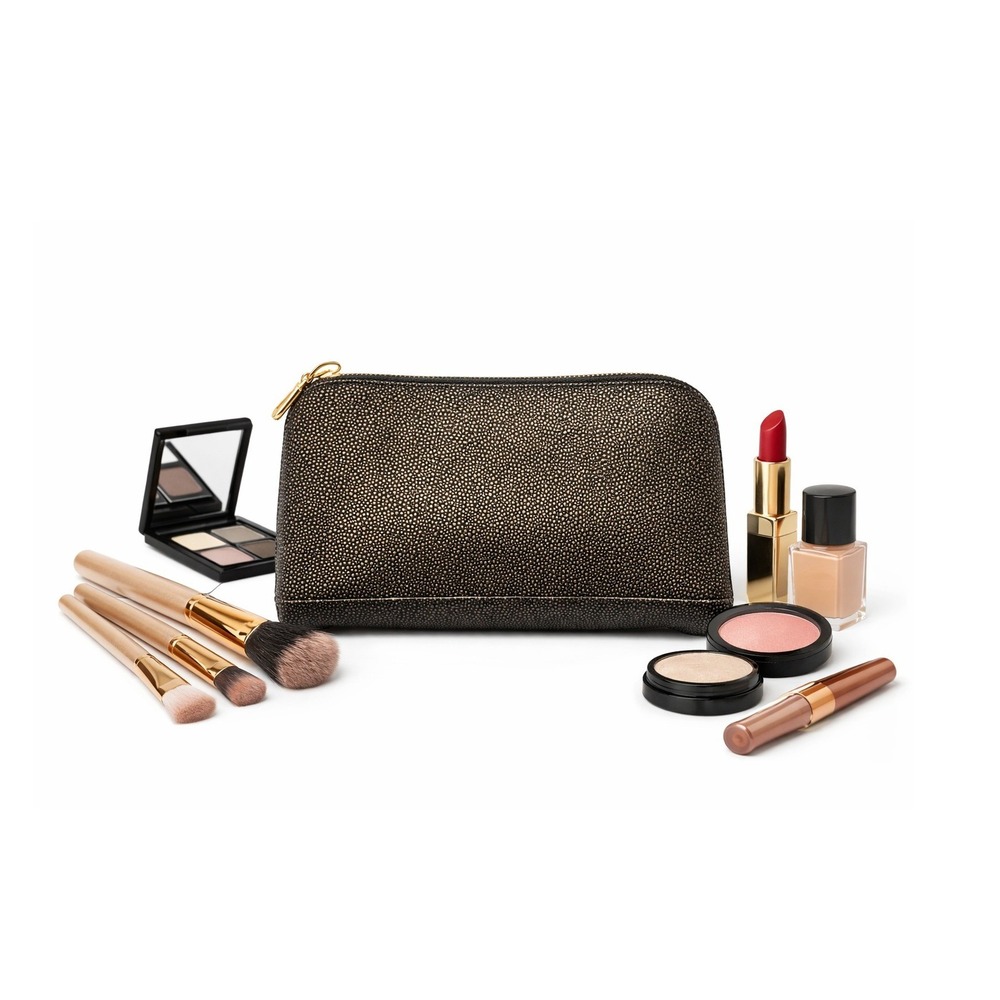 BareMinerals‎ Makeup Statement Bag – Elegant & Travel-Friendly Cosmetic Pouch